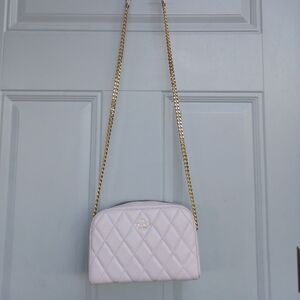Kate Spade Carey Lavender Quilted Chain Camera Purse
